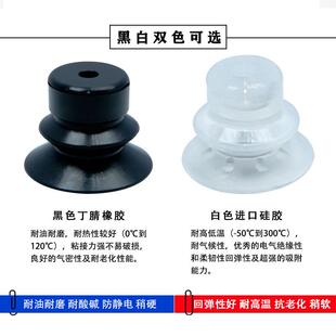 d10 d20 d30 d50怡合达波纹真空吸盘型组件m14牙 d40 wet46