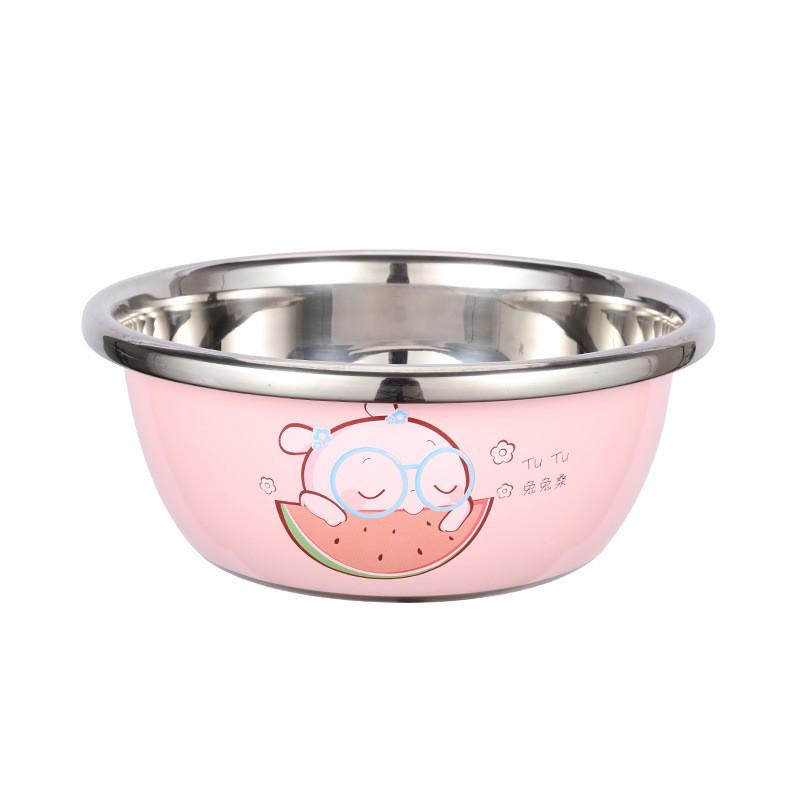 沥水篮不锈钢厨房洗米筛洗菜篮打蛋盆沙拉盆水果篮淘米筛三件套