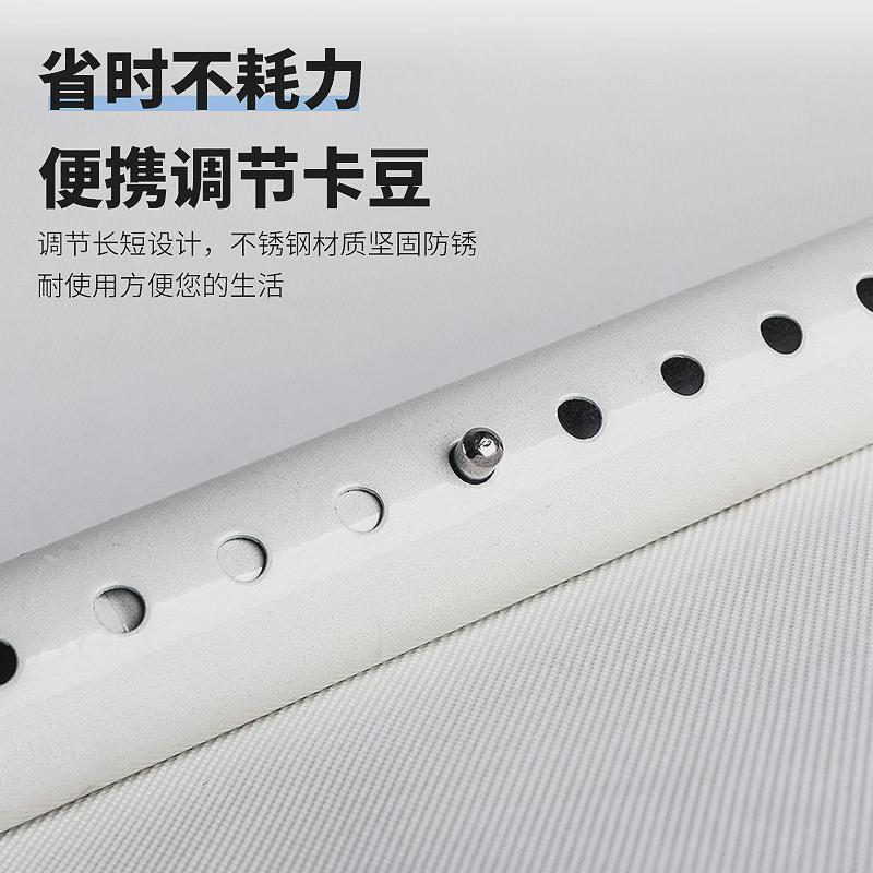 si6k加厚免打孔伸缩窗帘杆收缩安装卧室飘窗免钉安装晾衣杆架简易图片