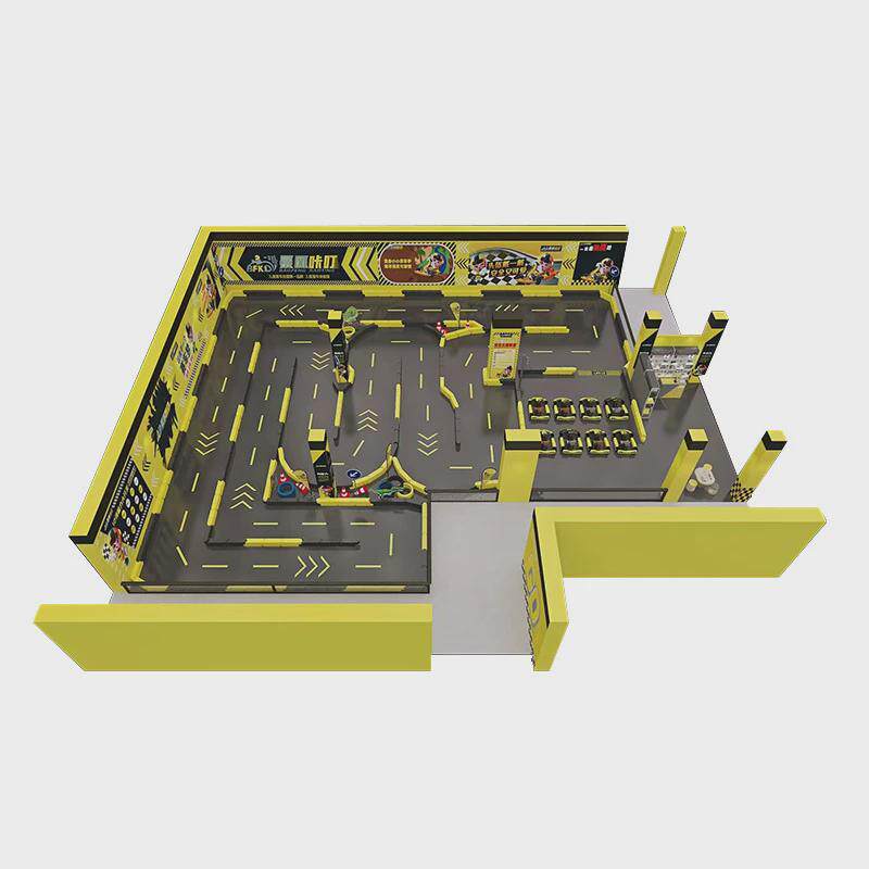 товар из китая 成人卡丁车赛道设计场地规划cad设计图水马摆放图俱乐部越野赛车