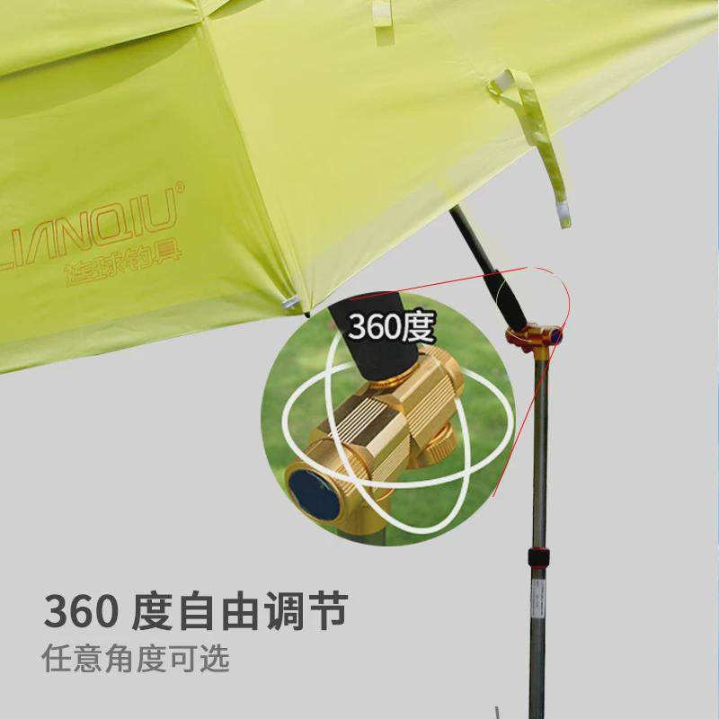 连球钓鱼伞大钓伞加厚防晒遮阳伞防雨防风渔伞超轻万向垂钓专用伞