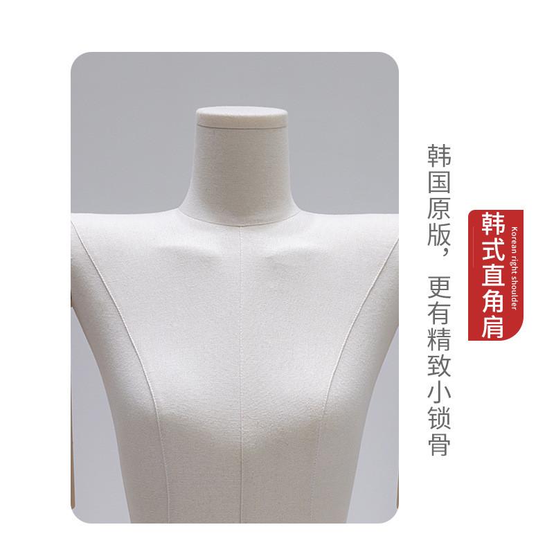 挂件手平肩模特道具女半身人台女装直角肩假人偶服装店展示架全身