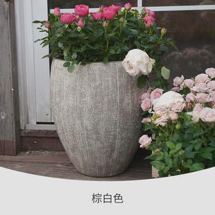 塑料花盆越嘉伯瑞凯瑟复古水缸塑料大号高款水生植物睡莲盆仿古虹