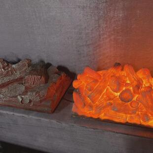 壁炉芯裸碳装饰观赏电壁炉仿真火焰灯餐厅会所酒店户外假火堆火炉