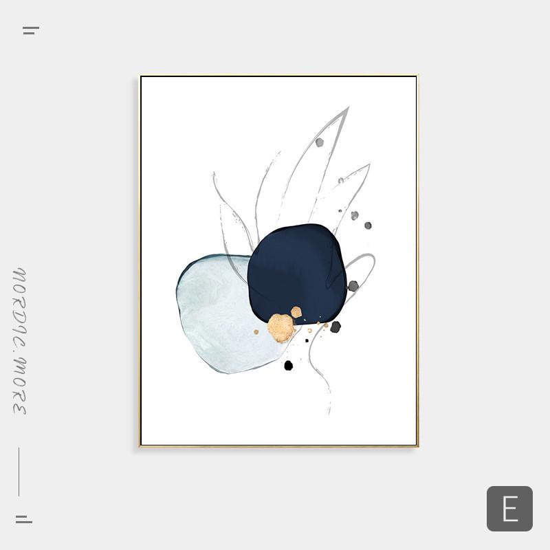 竖版北欧风三联画现代简约抽象画餐厅挂画客厅装饰画艺术大气壁画