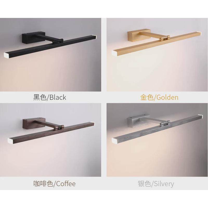 卫生间镜前灯led镜柜金色轻奢美式镜柜灯免打孔浴室简约现代镜灯,家装灯饰光源,壁灯,淘宝优惠券,粉丝福利购,淘宝优惠卷