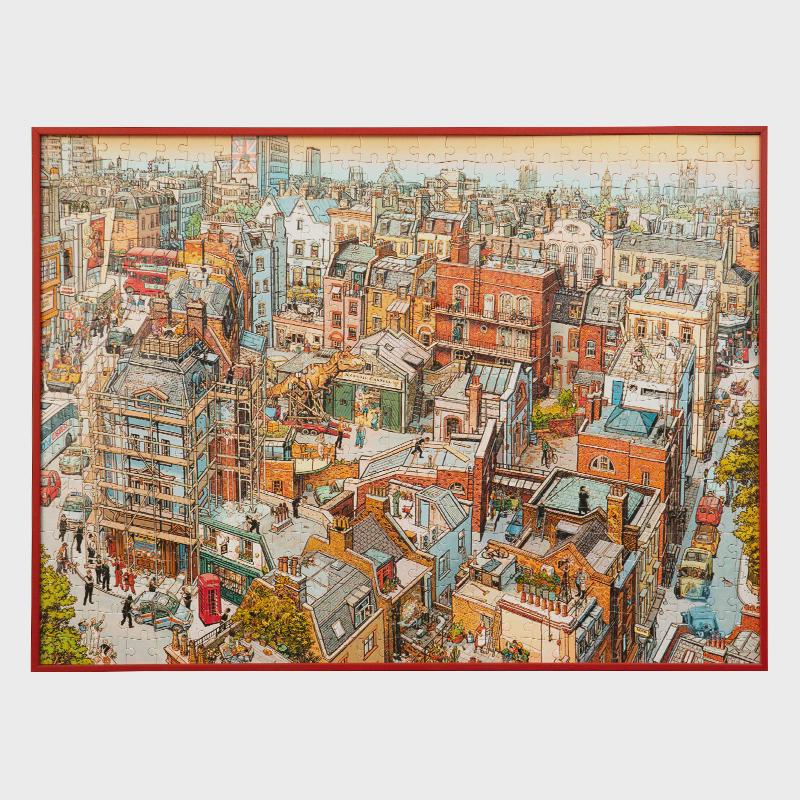 58n拼图框1000片定做5075寸相框架5002000片木框画框裱框实简约