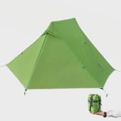 定制户外露营无杆超轻双人帐篷便携式 防蚊透气双层野营帐篷