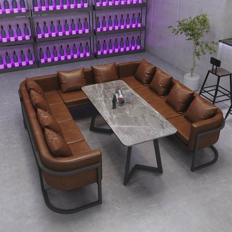 工业风铁艺沙发卡座休闲酒吧烧烤咖啡餐厅清吧岩板餐桌椅组,商业/办公家具,卡座,淘宝优惠券,粉丝福利购,淘宝优惠卷