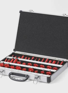 35件套1/4柄蓝色开窗铝盒木工铣刀修边刀刀圆角斜角刀圆角刀diy工