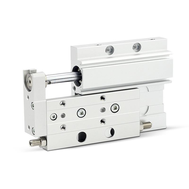 滑台尺寸铝合金导轨型带磁小型气动配件气缸mxf8121620x255075100