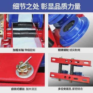 热销电动葫芦专用跑车手推家用起重工字钢单轨道滑轮行走滑车小车