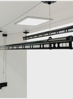 v2ws批发升降晾衣架手摇晒衣杆单杆阳台手动室内晾衣杆双杆晒衣架