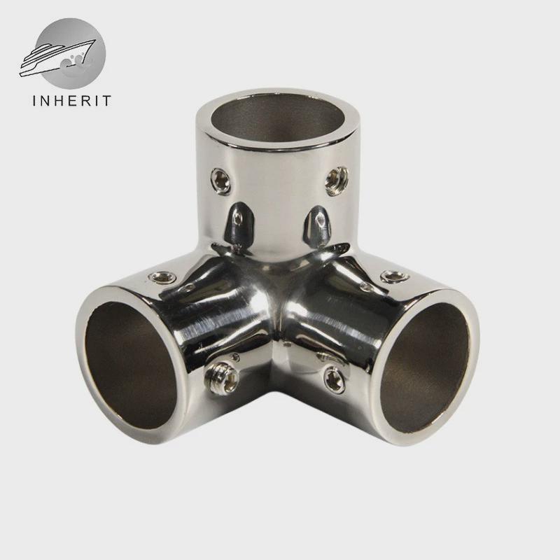 不锈钢加厚拐角三通22/25/39.5mm三向座三通五金工具工业管接头