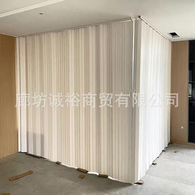 pvc折叠门推拉门车房阳台洗室内燃气验收办公室商超免打孔隔断门