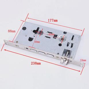 铝合金门罗普斯金门锁配件众安门锁五舌锁体执手锁体