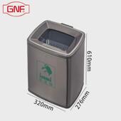gnf茶叶渣干湿垃圾桶分类分离不锈钢双桶单位办公室茶水间休息室