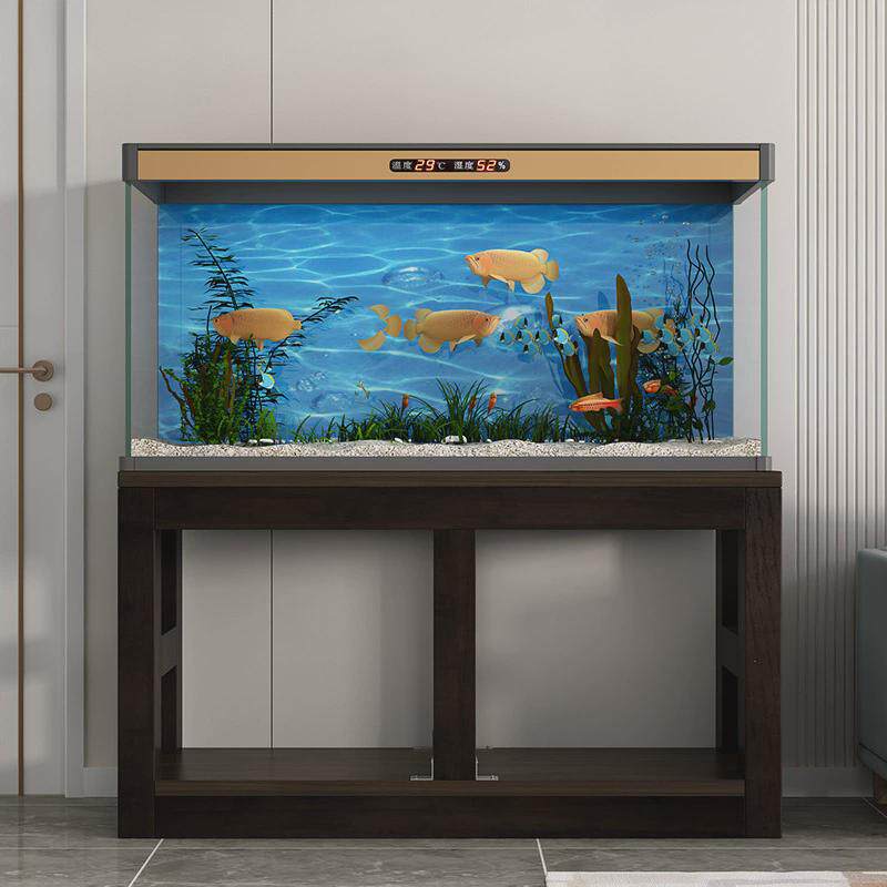 鱼缸架子实木底座多层架松木缸桌子底柜网红缸办公室家用厂家批发