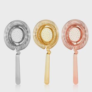 酒吧聚采 霍桑过滤器 调酒师过滤器 细网霍桑过滤器 冰块隔冰器