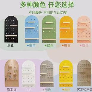 飾辦公簡易頂制立式 Z苧1客廳玄關(guān)木屏風(fēng)可折疊隔斷洞洞板小戶型裝