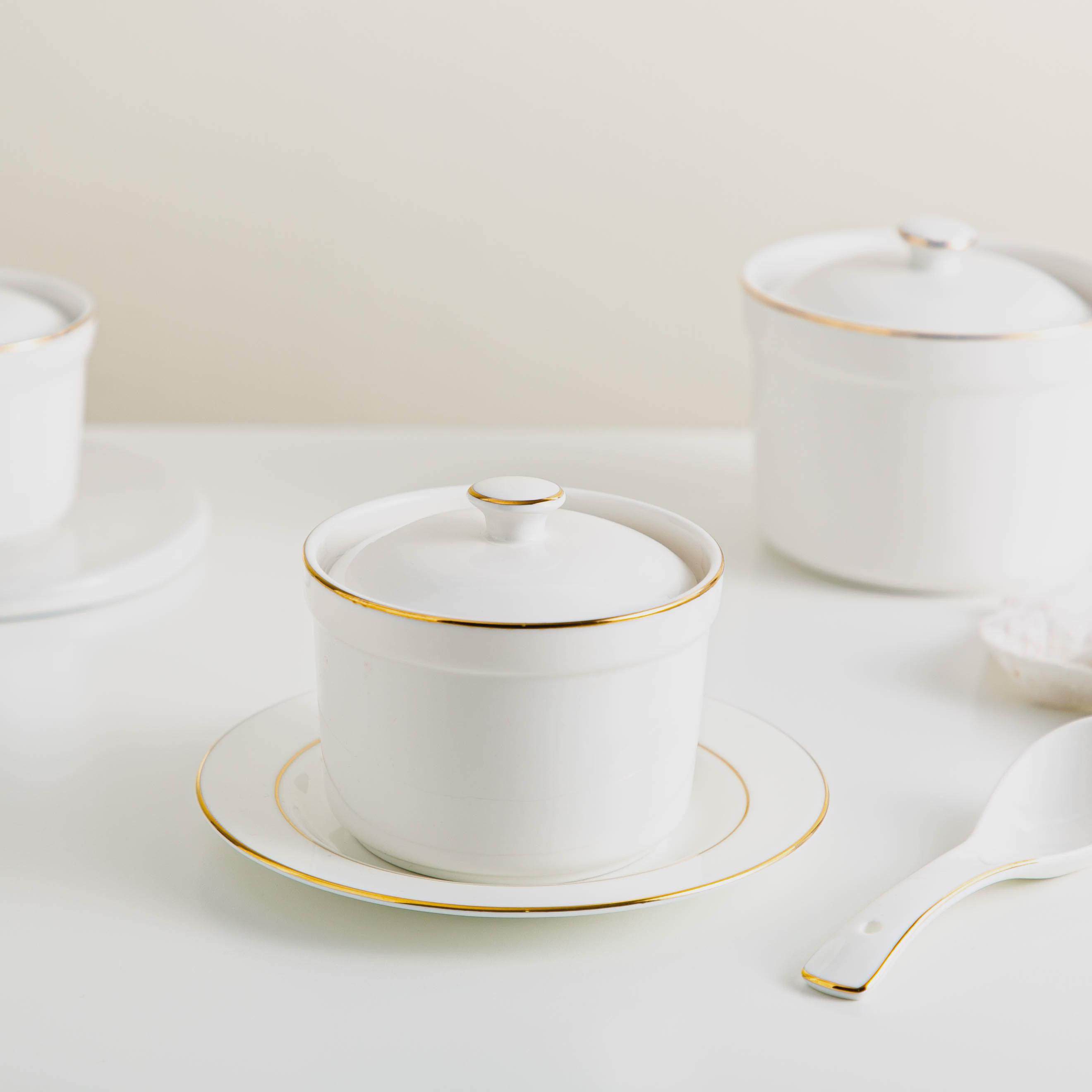 宫廷风金边炖盅陶瓷带盖蒸蛋碗炖燕窝碗餐厅甜品汤盅炖罐,金属材料及制品,金属加工件/五金加工件,淘宝优惠券,粉丝福利购,淘宝优惠卷