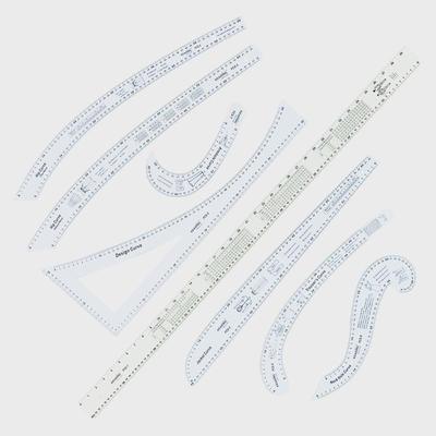 科灵FCS-KIT曲线尺打版尺制版尺服装设计专用尺8件套装绘图尺