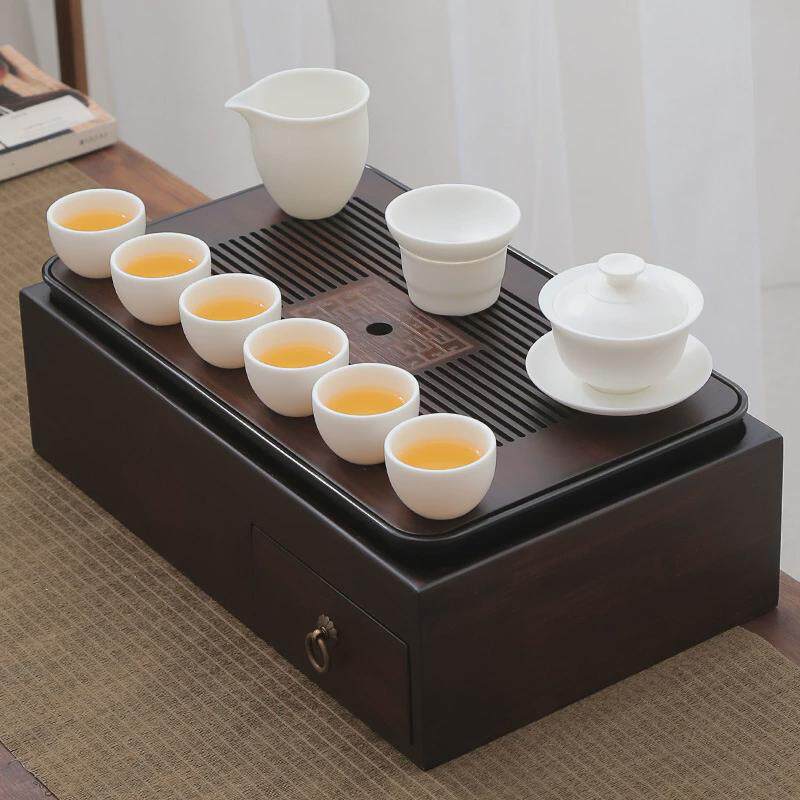 茶盘多功能收纳盒大号日式茶台功夫茶具套装家用简约茶托盘茶海