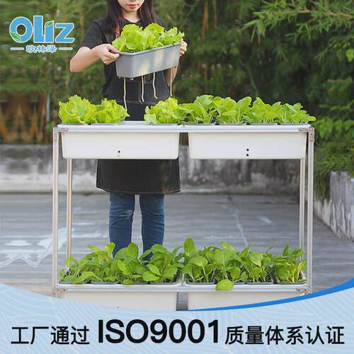 新品厂家直销懒人种菜盆种植可移动菜架立体套装蔬菜sc04储水棉绳
