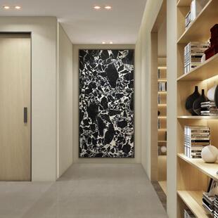 奢石餐桌台面黑别墅装修豪宅墙面背景墙拿破仑定制宝黑天然大理石