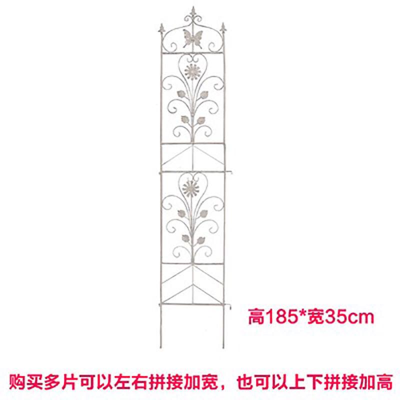 美式铁线莲爬藤花架网格铁艺屏风蔷薇花卉支架欧式户外庭院园艺新