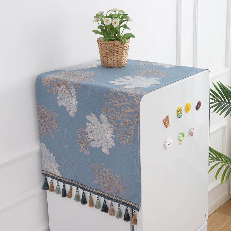 防尘盖布单双开门电视机洗衣机防尘罩床头柜小桌防尘万能盖巾