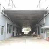 厂房活动活动电动推拉棚移动仓库雨篷悬空大型伸缩遮阳蓬折叠雨蓬