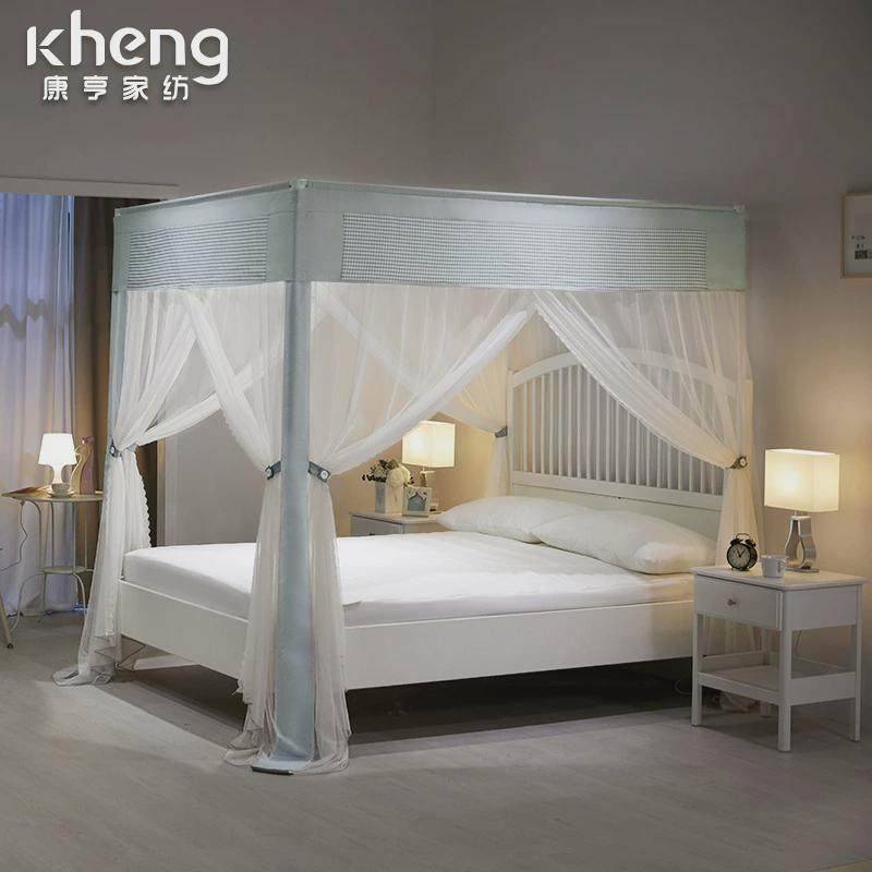 Q683宫廷三开门加密蚊帐家用公主风欧式1.2米2米1.5米1.5m1.8m床