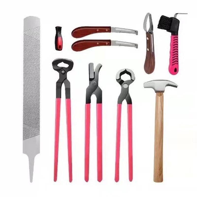 套装九件修马蹄工具套装马蹄钳马蹄锉马房用品马具