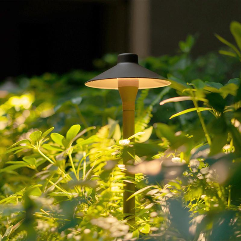 简约蘑菇草坪灯小区花园别墅名宿地插式草地灯LED现代户外庭院灯
