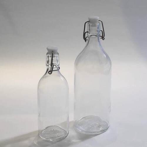 酒吧器皿调酒果汁瓶糖油瓶密封瓶吧台泡酒瓶玻璃瓶分装卡扣瓶