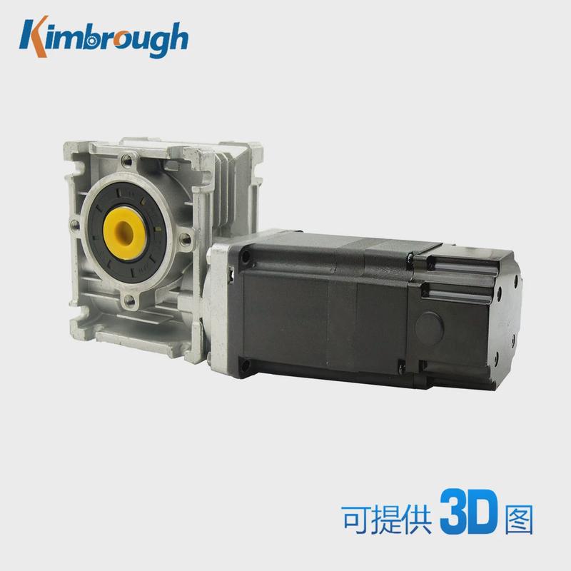 60蜗轮减速刹车无刷电机dc48v200w3000rpm减速比5-100