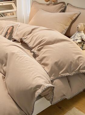 床上用品布草民宿酒店白色四件套带被芯枕芯宾馆旅馆三件套七件套