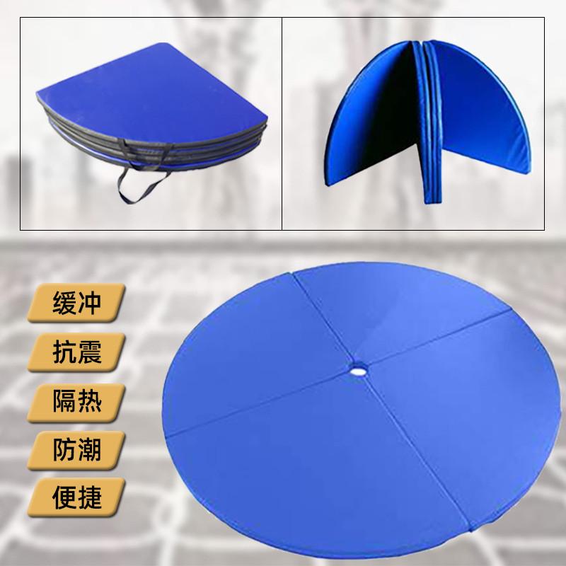 热销颐和钢管舞垫体操跳舞垫直径1.2米1.5米四折垫软式缓冲保护垫
