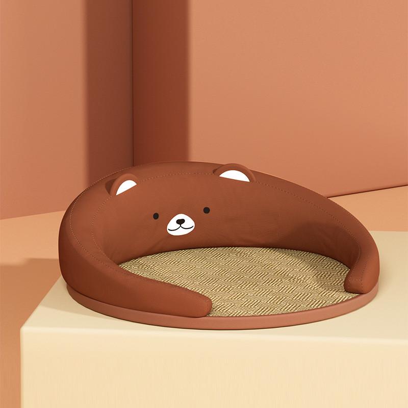 新款夏季宠物凉席窝猫咪沙发猫笼自由空间夏日猫狗藤编席猫窝