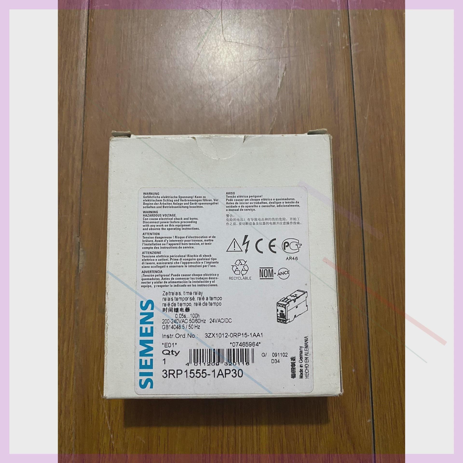 议价原装正品 时间继电器 3RP1555-1AP30