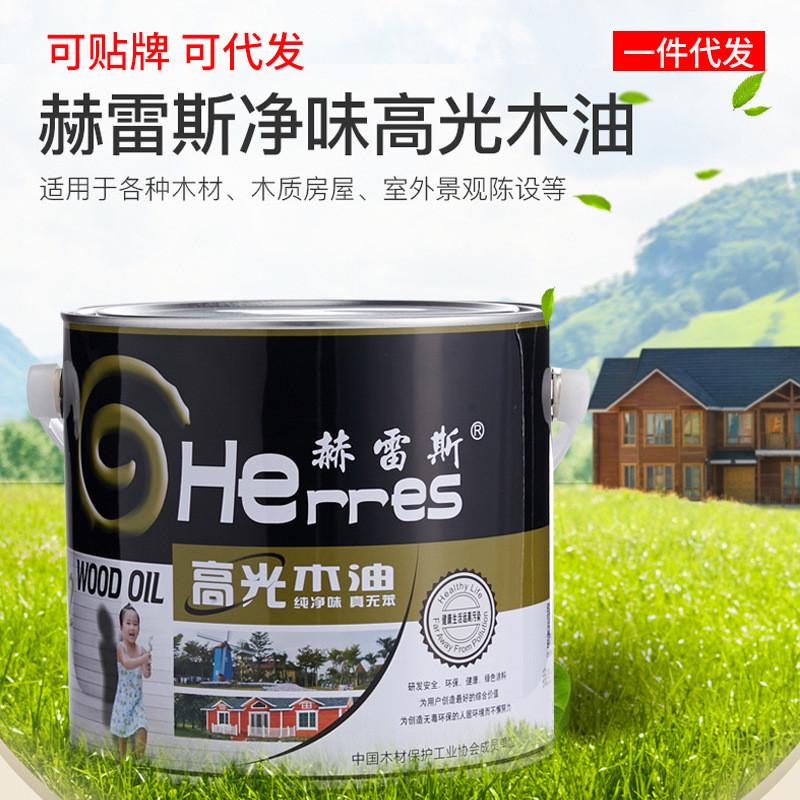 木油户外快干净味厂家高固含耐候防腐透明油漆高光油性清漆木蜡油