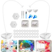 气球拱形套件铝塑管支架自由弯曲形状气球柱支架气球拱门生日布置