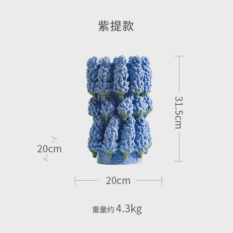 水果花瓶陶瓷现代创意家居装饰客厅卧室餐桌样板间插花摆件