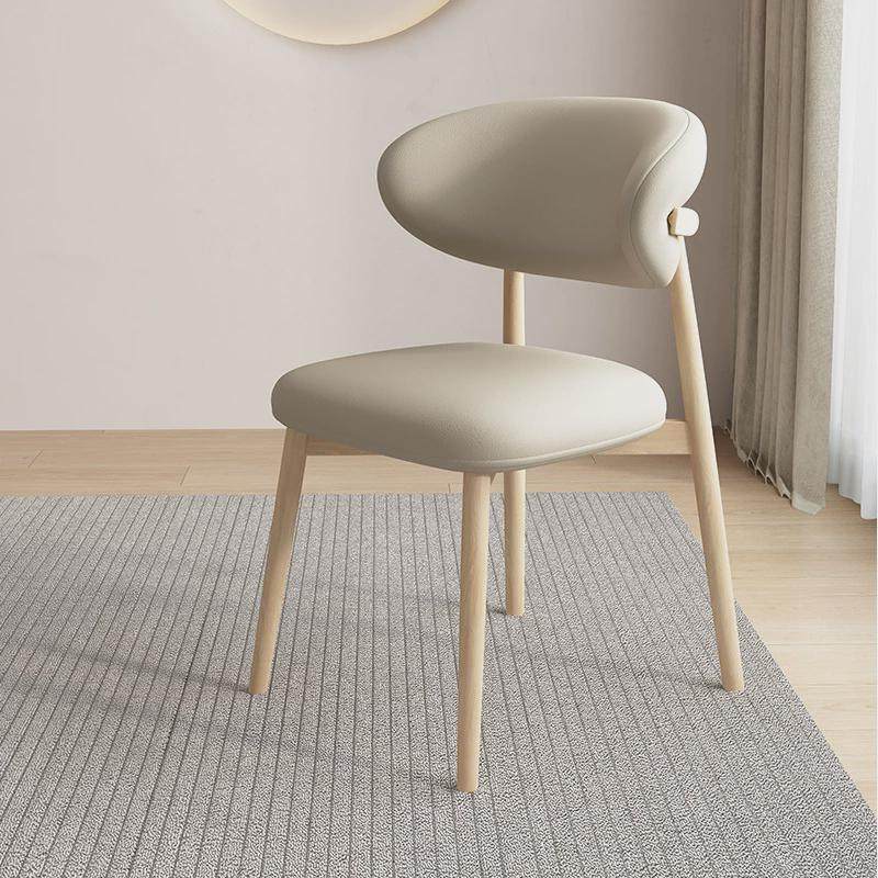现代简约北欧实木餐椅家用轻奢餐厅餐桌椅酒店休闲书桌靠背椅凳子