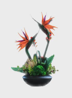 热销跳舞兰仿真花高品质假花花束摆设客厅摆件餐桌轻奢绢花花艺装