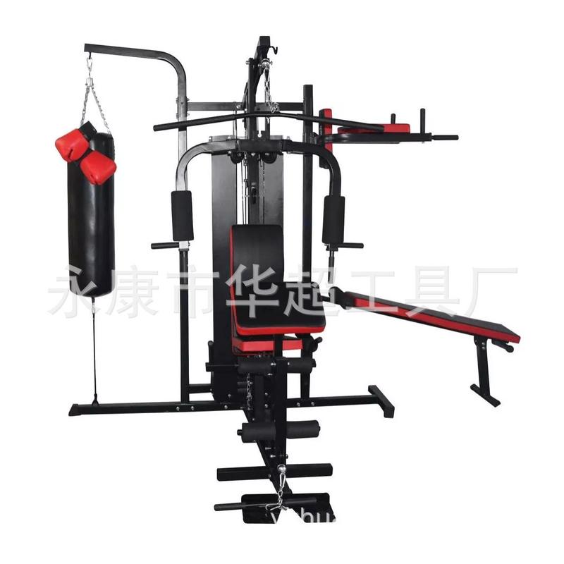 外贸多功能家用男士健身器材三人站批发组合套装厂家综合训练器