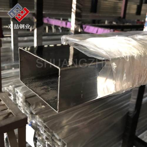 海南316l不锈钢机械矩形管304装饰建筑不锈钢管耐锈100x50方通