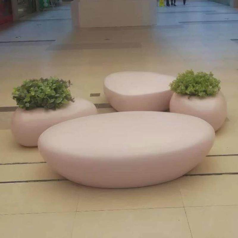 摆件玻璃钢异形花盆组合花缸花器商场售楼处美陈创意落地大花瓶