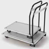 铝合金手推车平板车折叠拖车四轮静音便携工具车拉货车家用搬运车